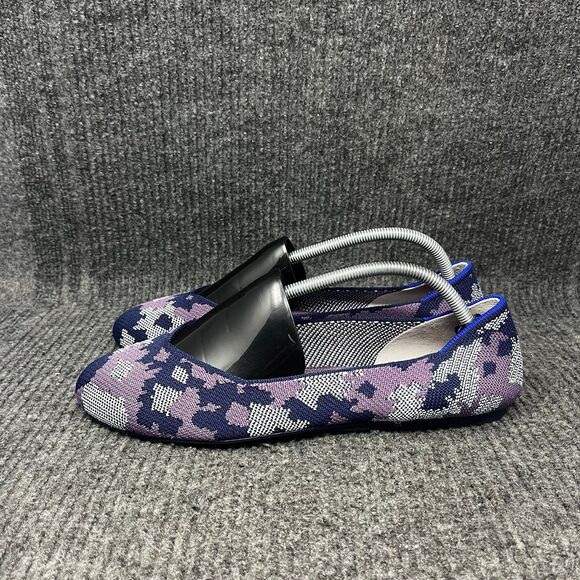 Rothy’s The Round Flats Violet Botanicamo Camo Purple Knit Loafer Women’s 12 US - Picture 3 of 8